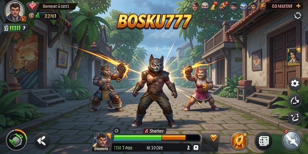 Screenshot utama BOSKU777 menampilkan gameplay simulasi yang mendalam dan mengasyikkan.