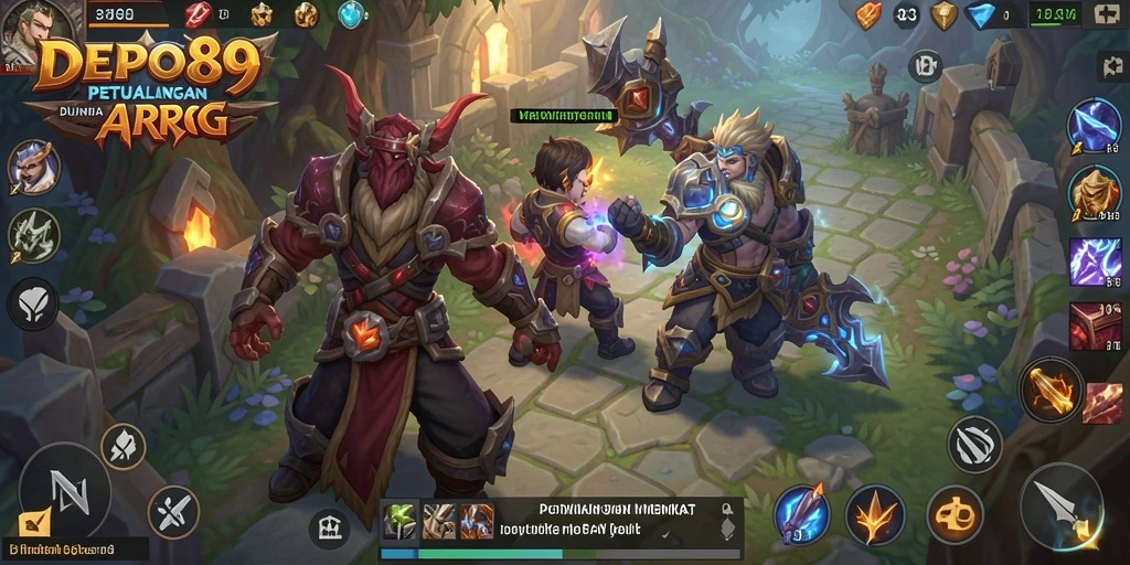 Tampilan gameplay mendebarkan di dunia ARPG DEPO89.