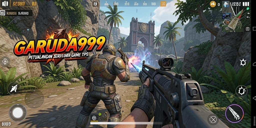 Gameplay GARUDA999 yang seru dan penuh aksi dalam mode TPS.