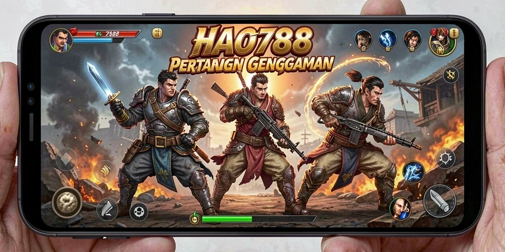Pengguna sedang bertarung dalam aksi seru di HAO788.