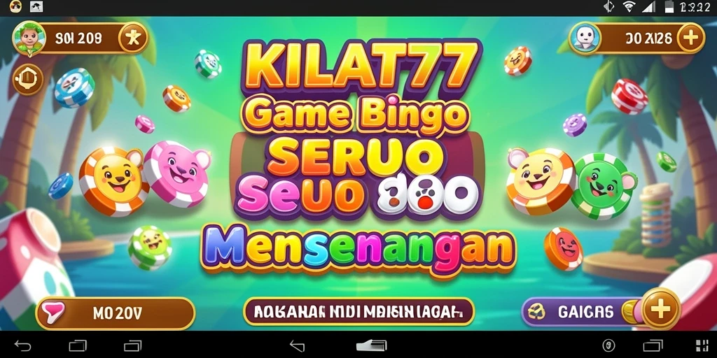 Tampilan gameplay seru dalam KILAT77 saat bermain Bingo.