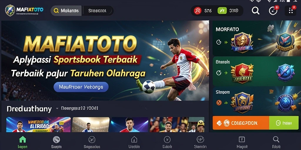 Tampilan gameplay MAFIATOTO dalam taruhan olahraga yang dinamis.