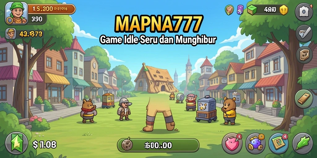 Tampilan utama gameplay MAPNA777 menunjukkan momen seru dalam permainan Idle.
