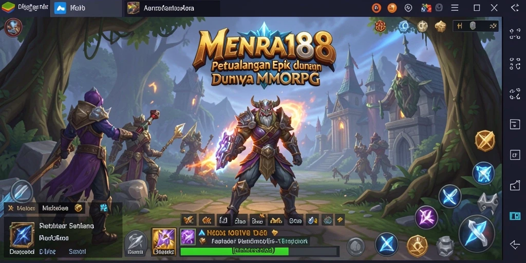 Screenshot MENARA188 menampilkan aksi seru dalam dunia MMORPG.