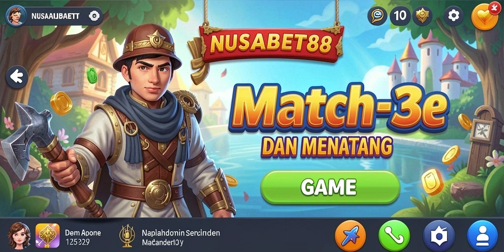 Tampilan gameplay seru dan menarik dari NUSABET88.