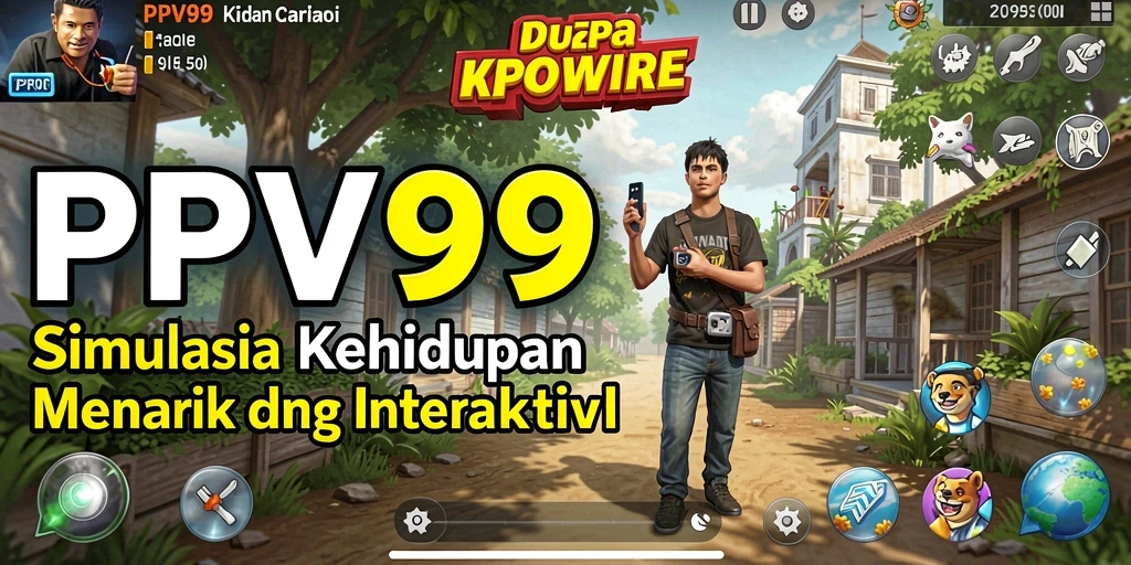 Screenshot gameplay PPV99 menampilkan interaksi karakter dalam simulasi yang hidup.