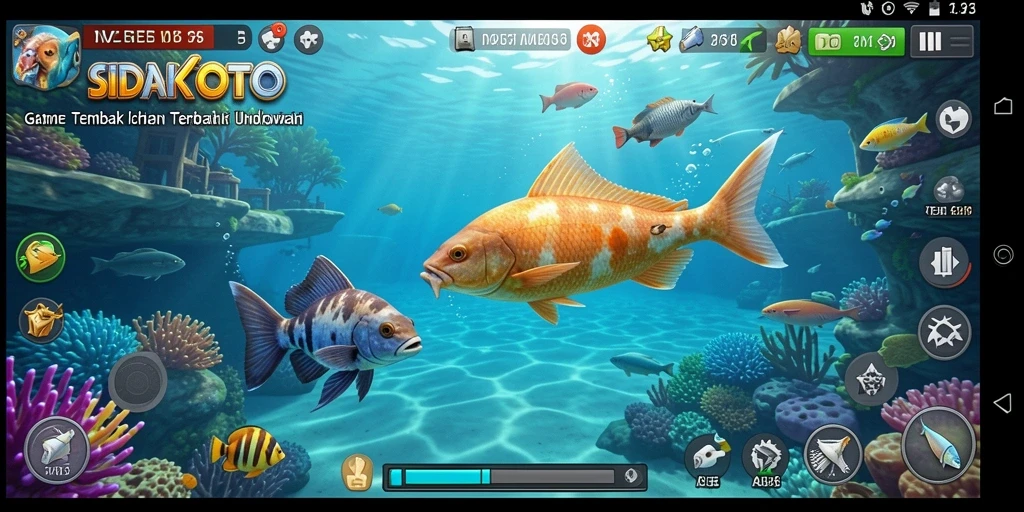 Tampilan screenshot gameplay SIDAKTOTO dalam aksi Tembak Ikan.