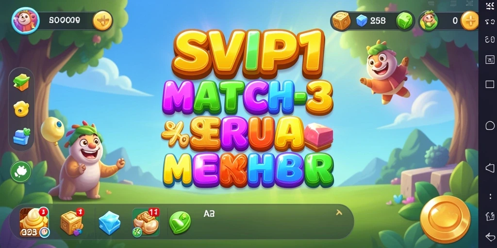 Tangkapan layar SVIP1 menampilkan gameplay yang colorful dan menarik.