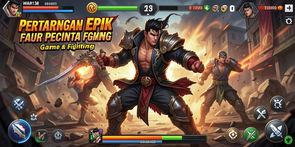 Gameplay mendebarkan dalam pertarungan satu lawan satu di WAR138.