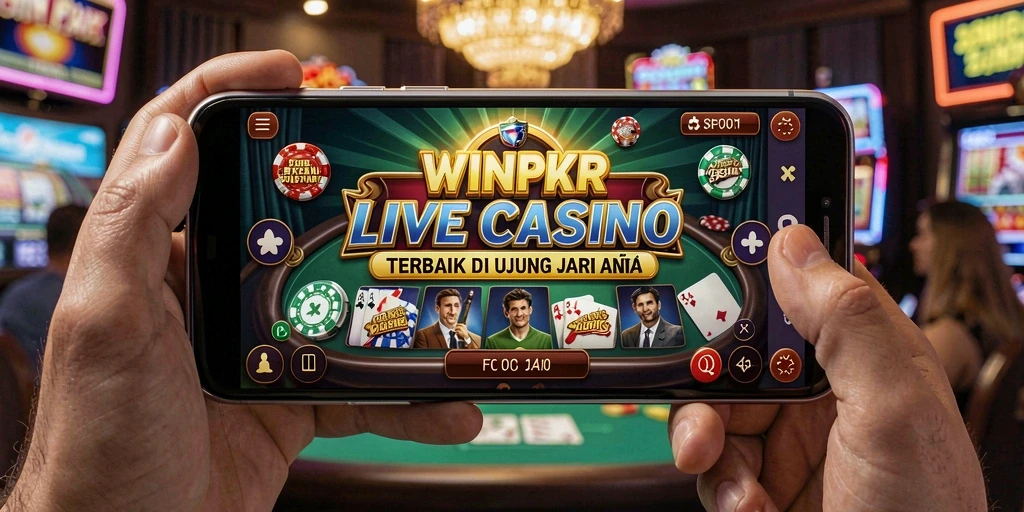 Tampilan gameplay Live Casino yang menarik dan interaktif di WINPKR.